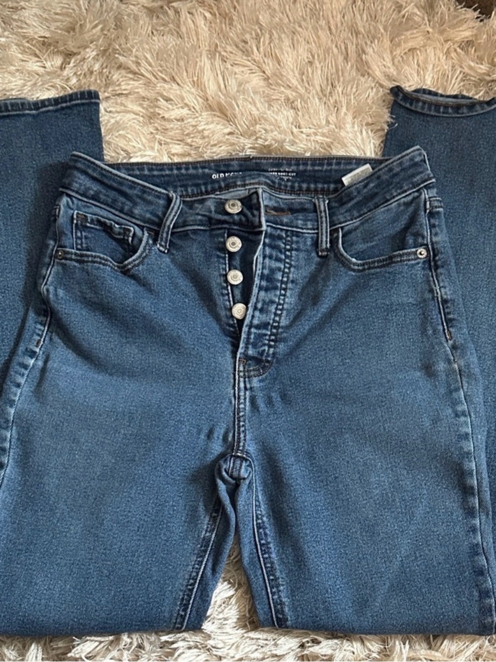 Old Navy Button Up High Rise Jeans Size 6